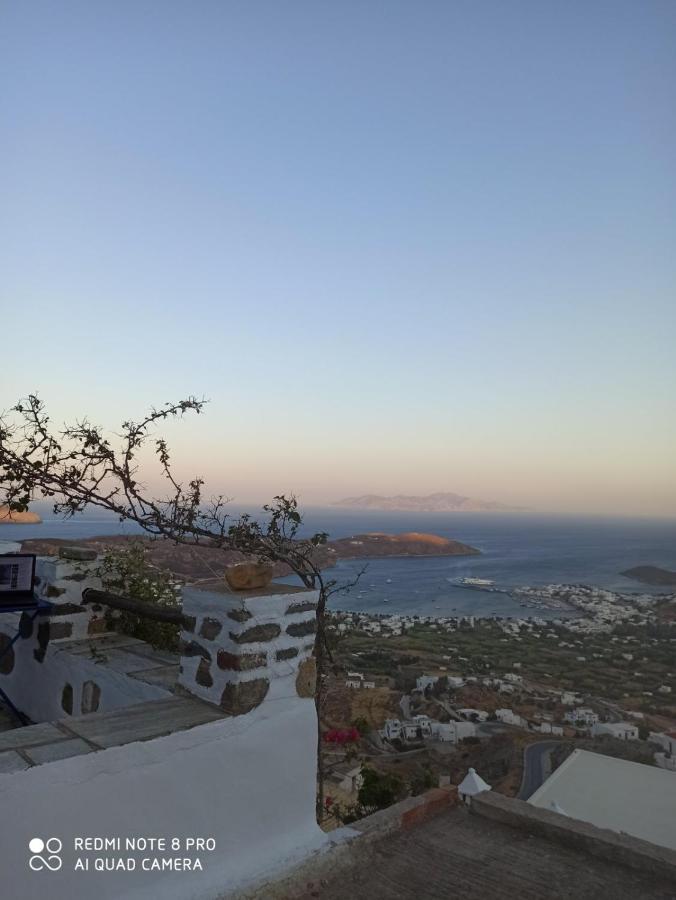 Traditional Stone House With Breathtaking View Villa Serifos Town Exterior foto